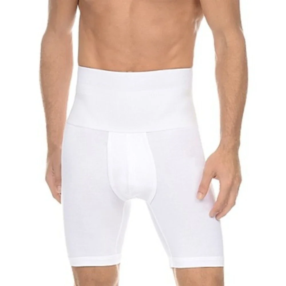 2(x)ist Shapewear Form Sleek Boxer Brief Men's M White High Rise Elastic Waist